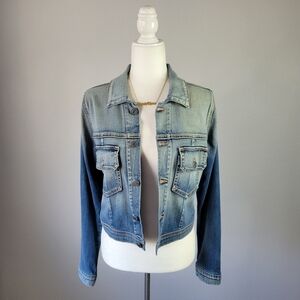 FIDELITY // galaxy ombre super soft denim jacket in palmsy wash